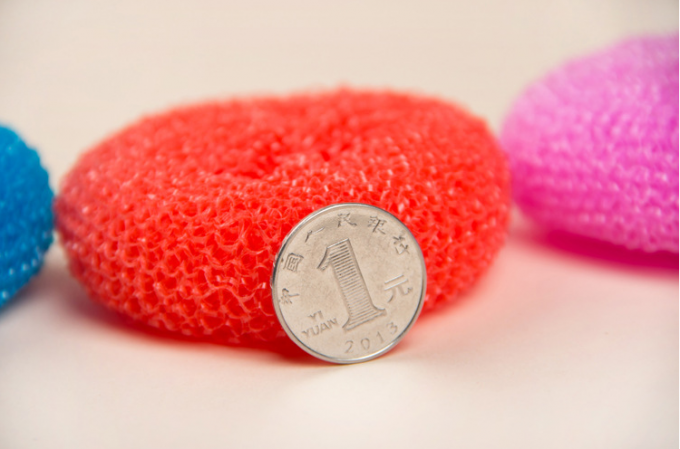 Haushalts-tägliche Plastikreinigungsball-runde Form-schnelle Lieferung für Töpfe und Wannen