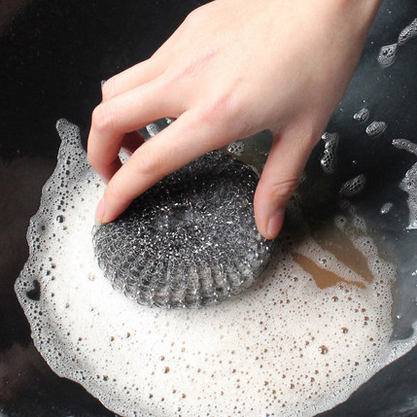 Ein Silk Technologie galvanisiertes Reinigungsapparat-Ideal für Küchen-Töpfe und Wannen